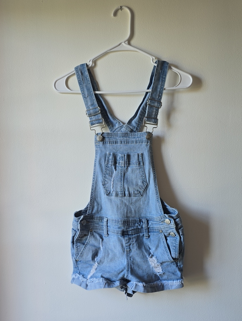 Blue Spice Light Blue Denim Women's Short Overalls